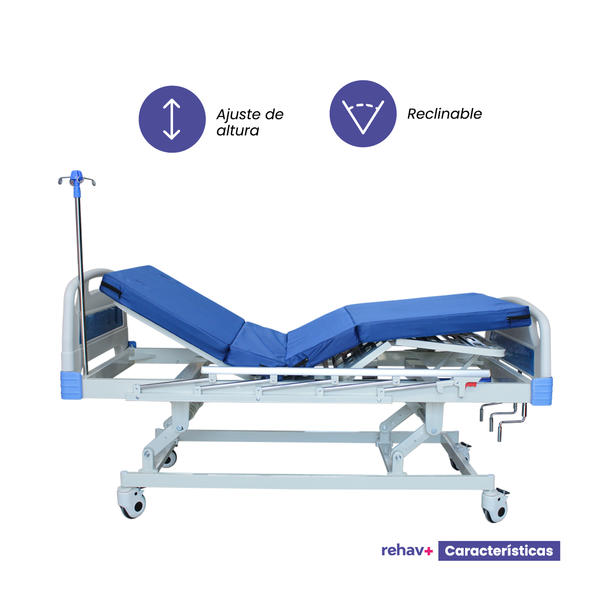 Cama Hospitalaria Manual Deluxe Rehav